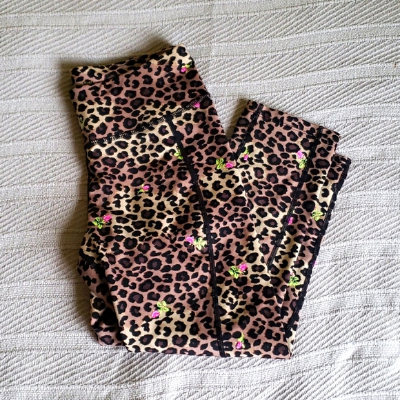 Betsey Johnson Performance Cheetah Print Leggings, small - Picture 1 of 3
